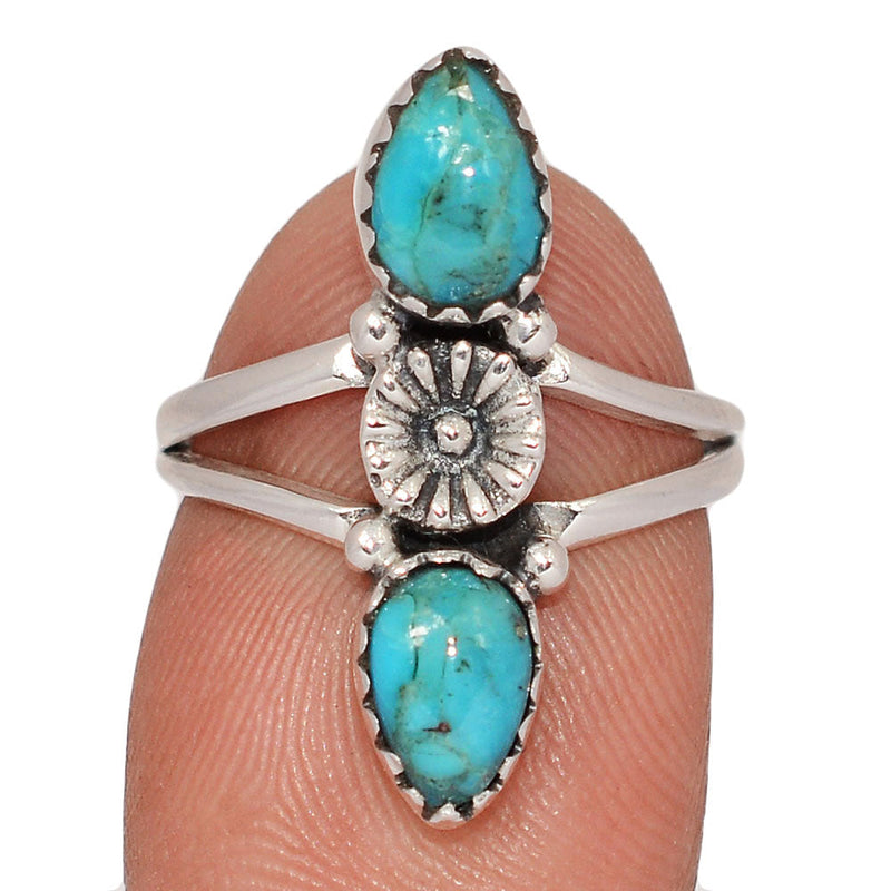 Southwest - Blue Mohave Turquoise Rings - DSNR167