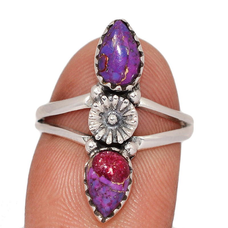 Southwest - Copper Purple Turquoise Rings - DSNR168