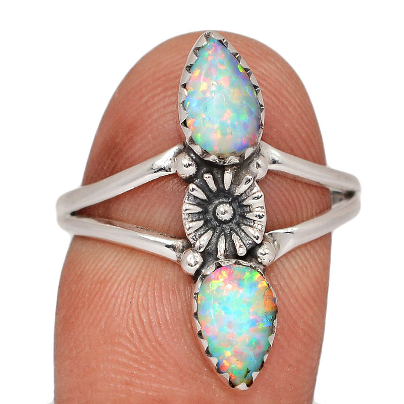 Southwest - Lab Grown Fire Opal Rings - DSNR177