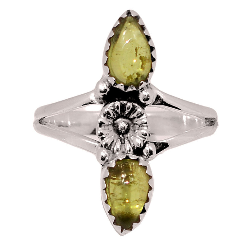 Southwest - Peridot Cabochon Rings - DSNR180