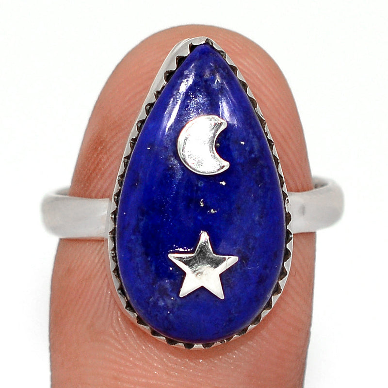 Moon & Star - Lapis Lazuli Rings - DSNR185