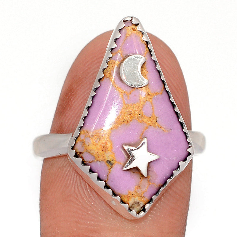 Moon & Star - Phosphosiderite Peru Rings - DSNR186