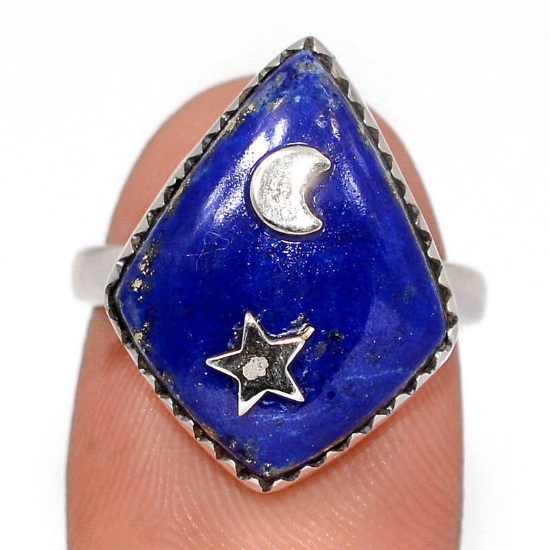 Moon & Star - Lapis Lazuli Rings - DSNR187