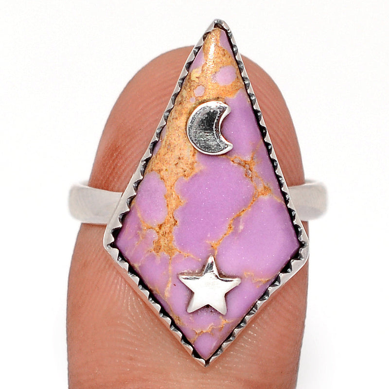 Moon & Star - Phosphosiderite Peru Rings - DSNR189