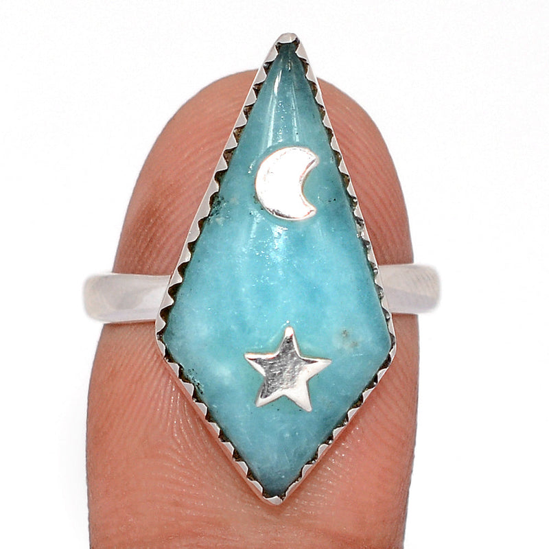 Moon & Star - Smithsonite Rings - DSNR203