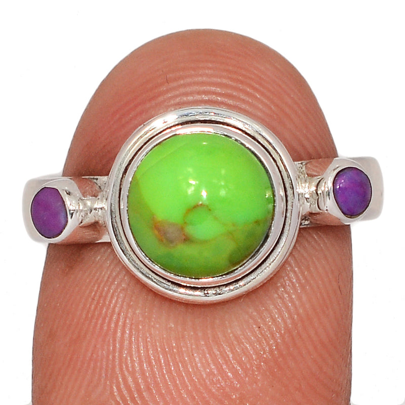 Designer - Green & Purple Mohave Turquoise Rings - DSNR213