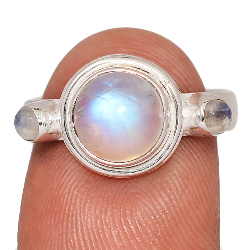 Designer - Rainbow Moonstone Rings - DSNR219