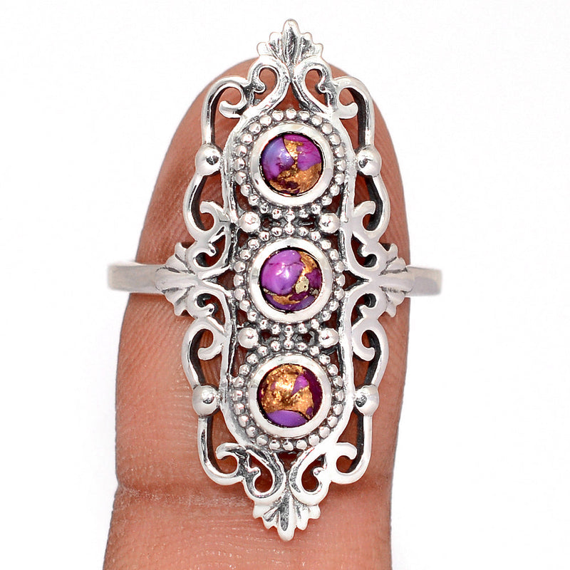 Southwest - Copper Purple Turquoise Rings - DSNR240