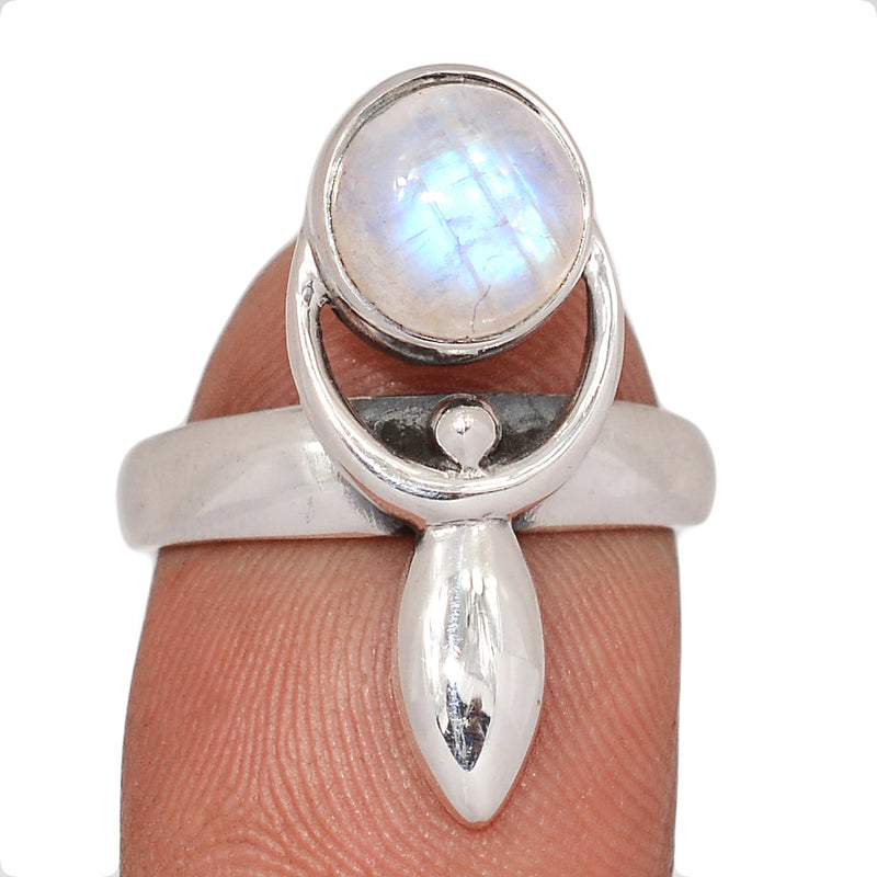 Goddess - Rainbow Moonstone Ring - DSNR259