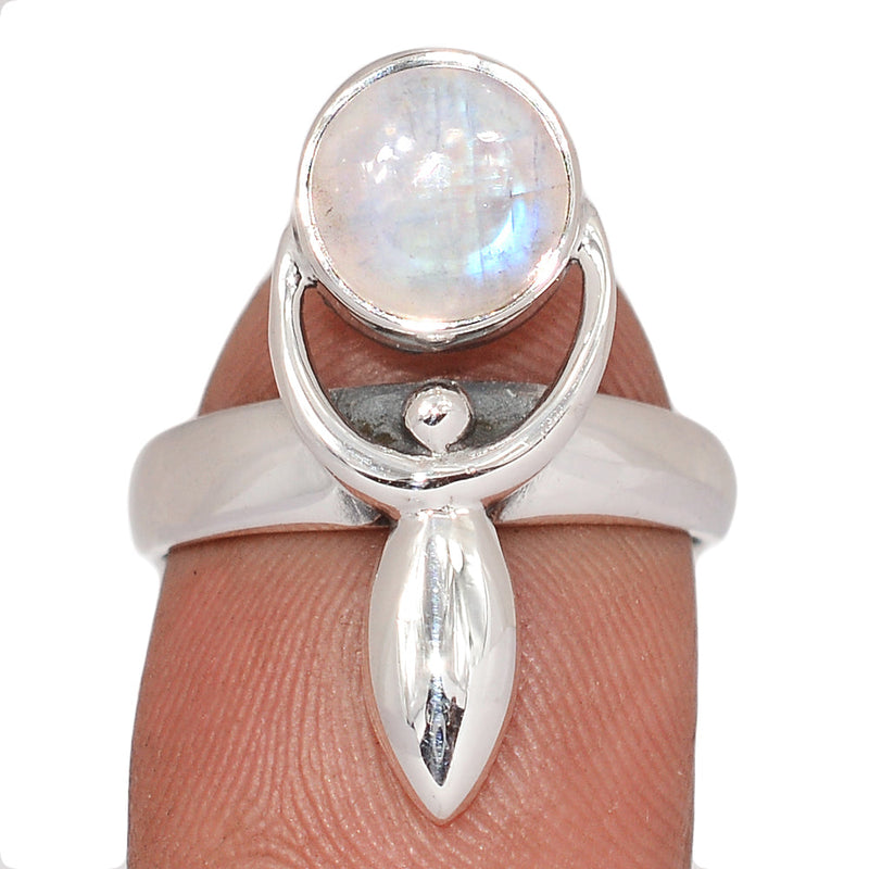 Goddess - Rainbow Moonstone Ring - DSNR261