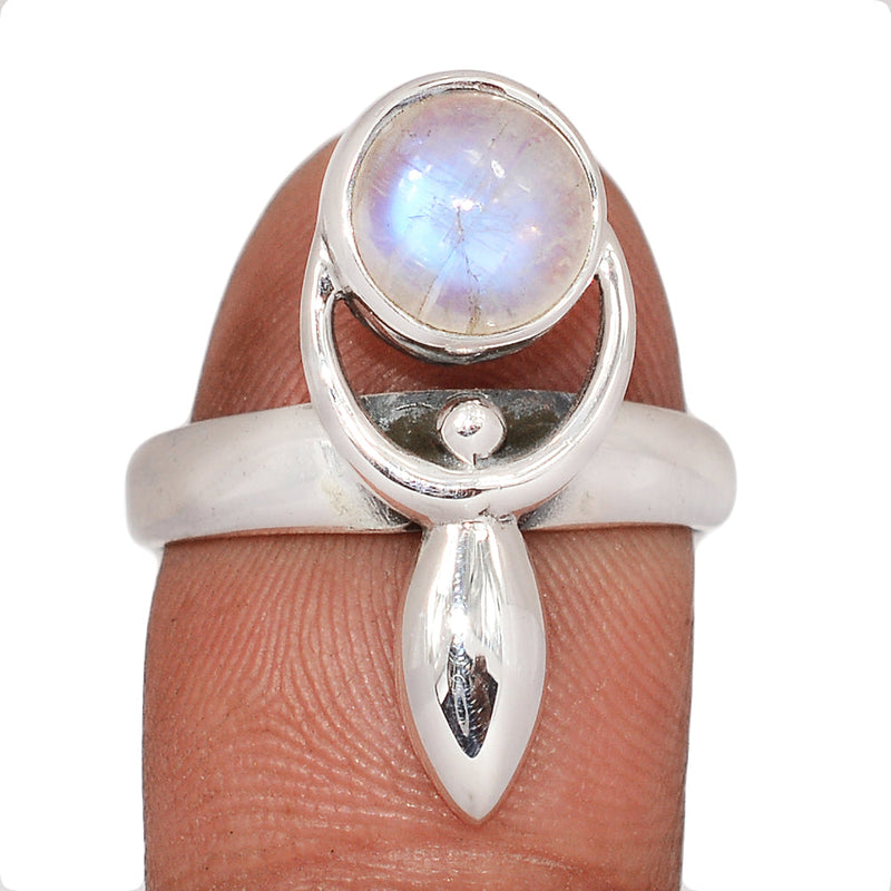 Goddess - Rainbow Moonstone Ring - DSNR262