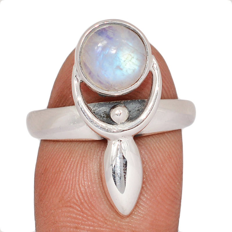 Goddess - Rainbow Moonstone Ring - DSNR263