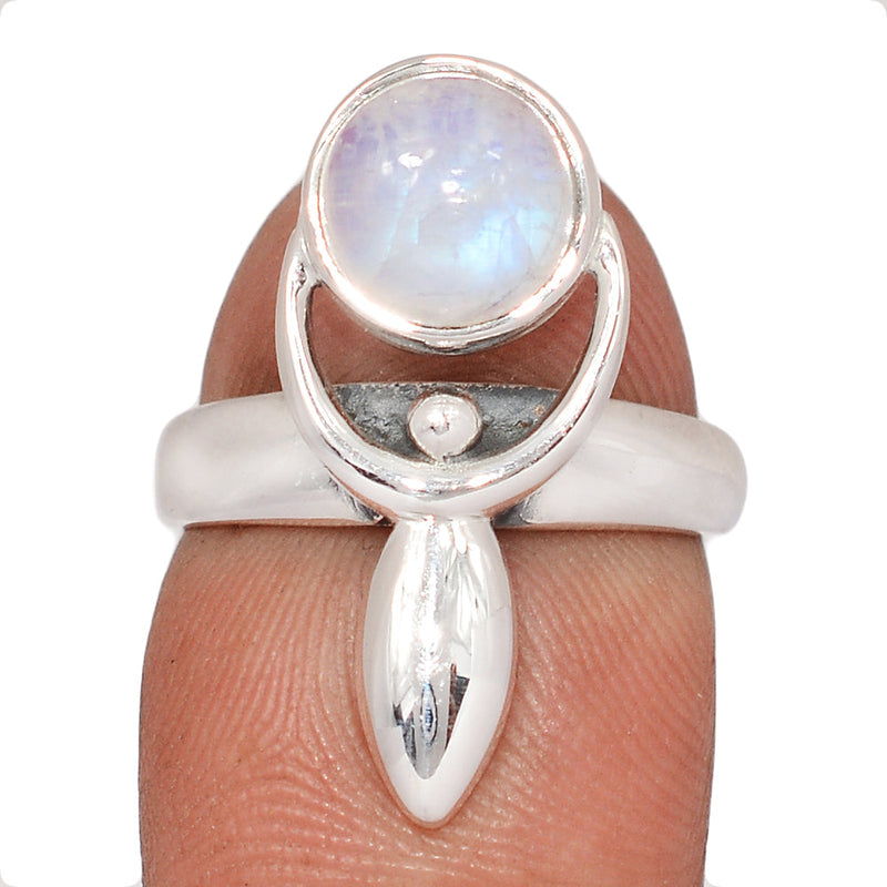 Goddess - Rainbow Moonstone Ring - DSNR264