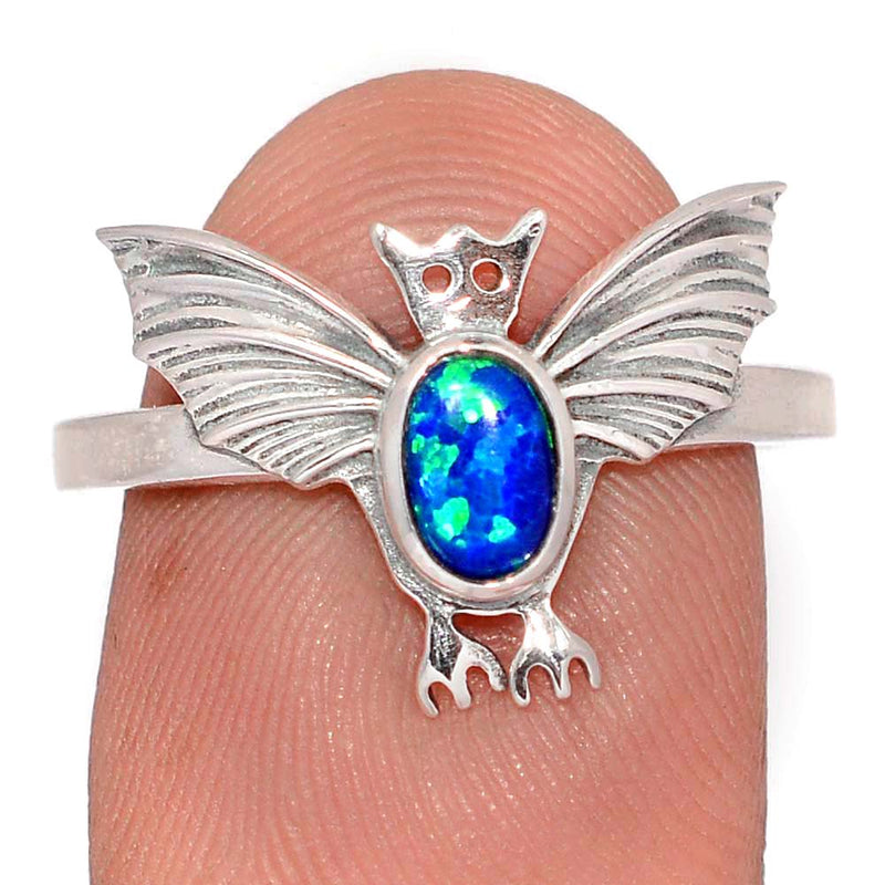 Bat - Lab Grown Fire Opal Ring - DSNR92