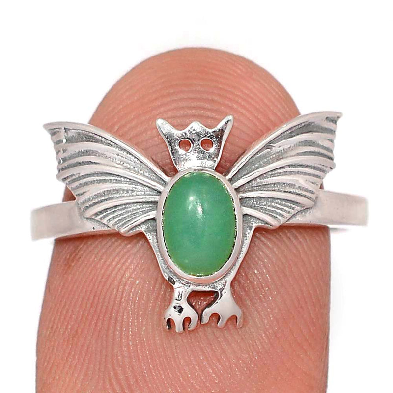 Bat - Chrysoprase Ring - DSNR93