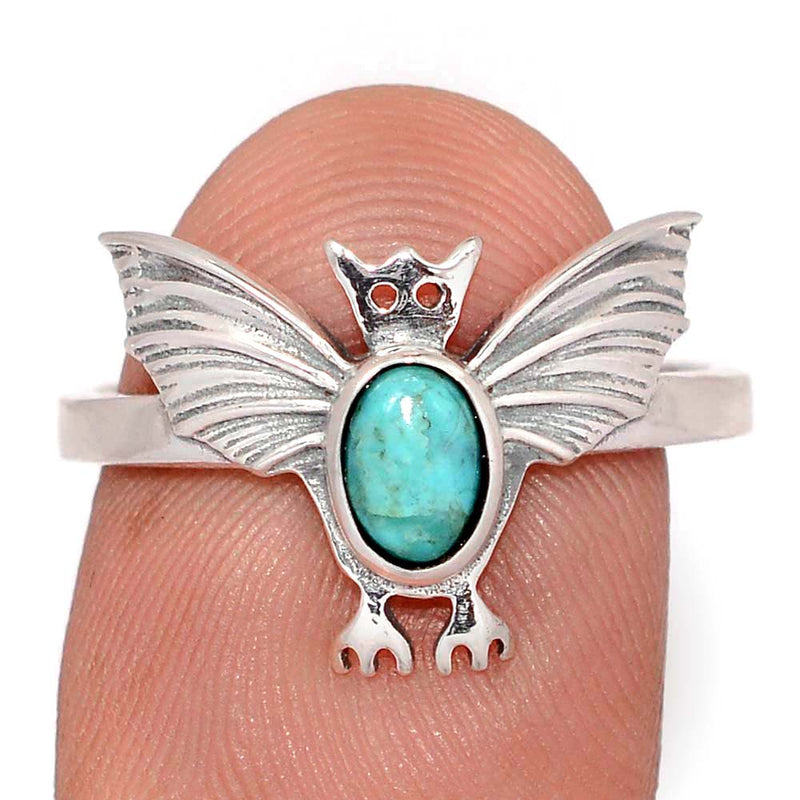 Bat - Composite Mohave Blue Turquoise Ring - DSNR98