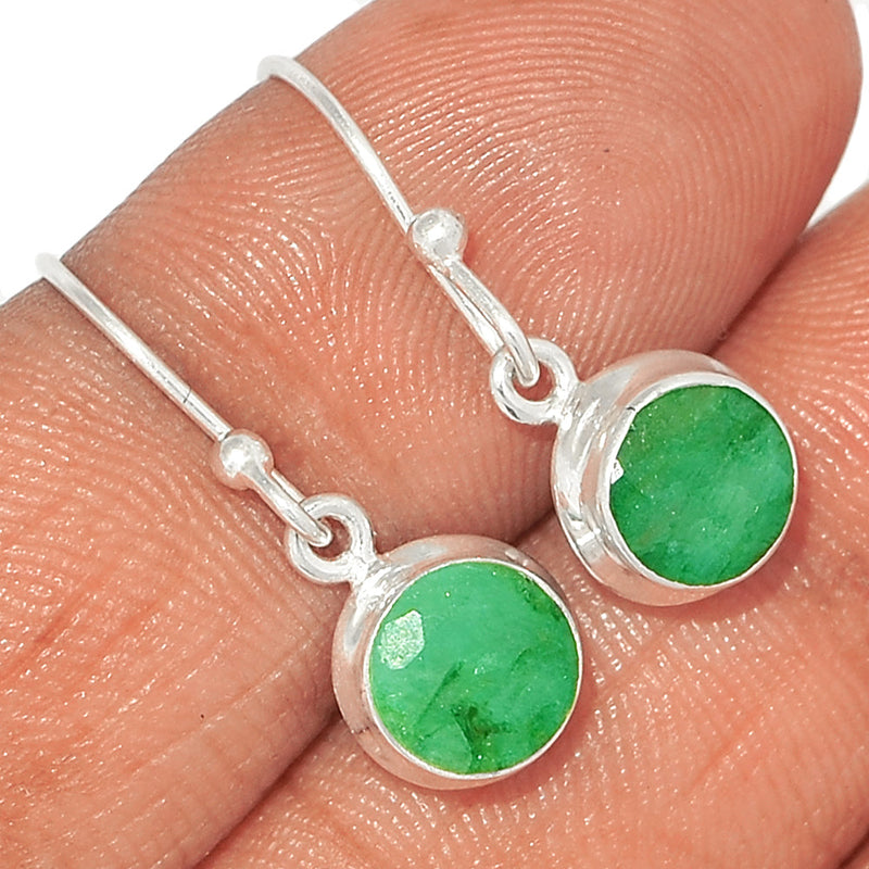 1" Emerald Earrings - EMEE1313