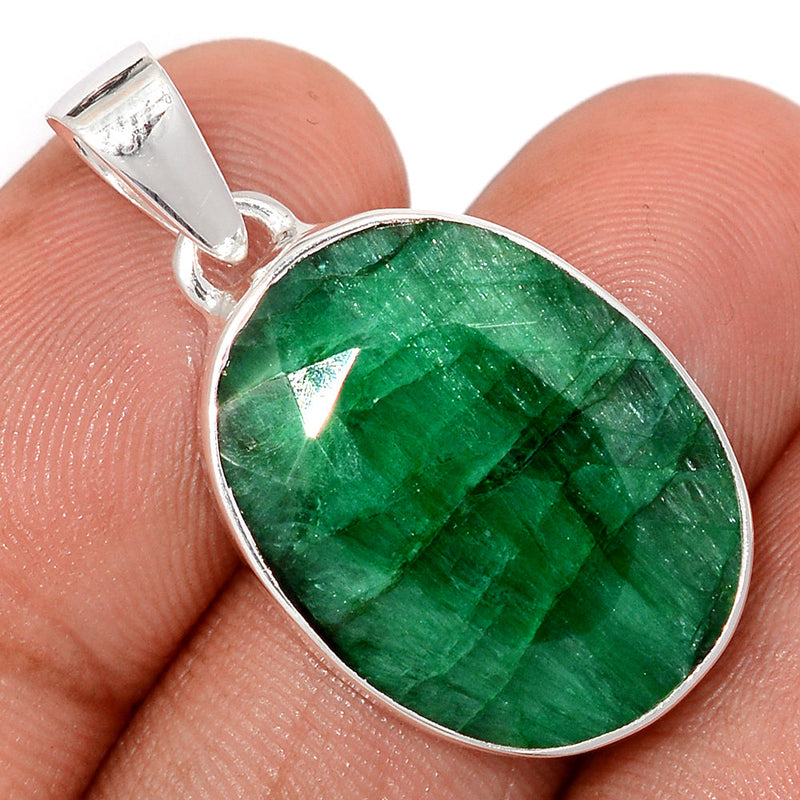 1.3" Treated Emerald Pendants - EMEP2284