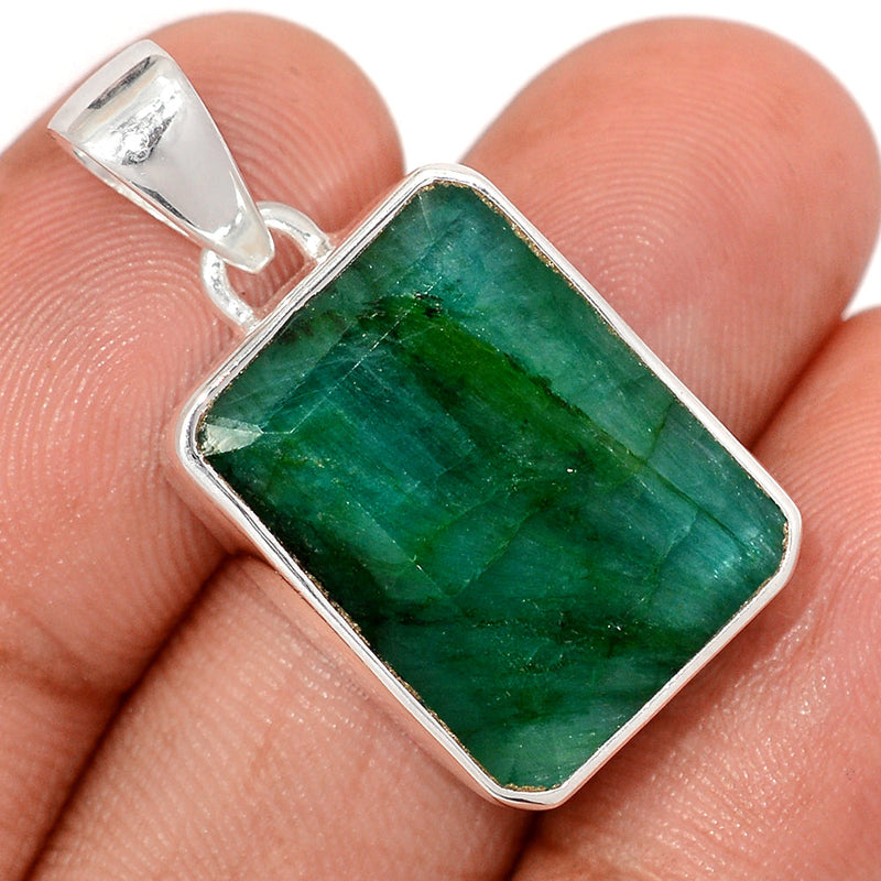 1.2" Treated Emerald Pendants - EMEP2287