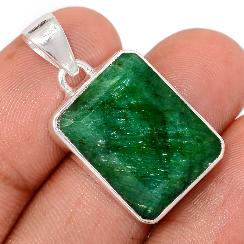 1.2" Treated Emerald Pendants - EMEP2289