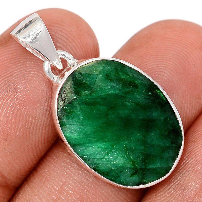 1.2" Treated Emerald Pendants - EMEP2291