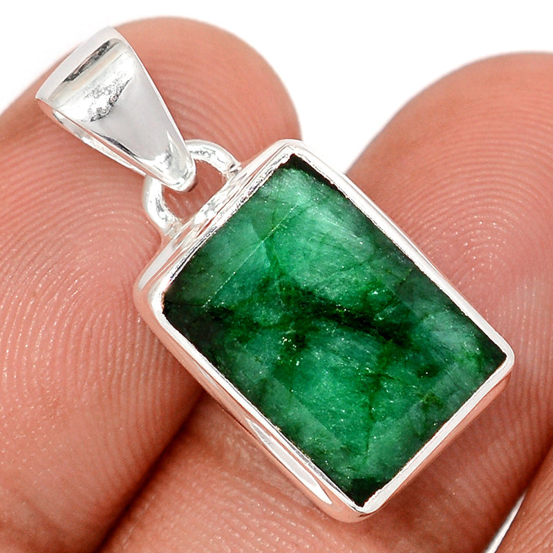 1" Treated Emerald Pendants - EMEP2301