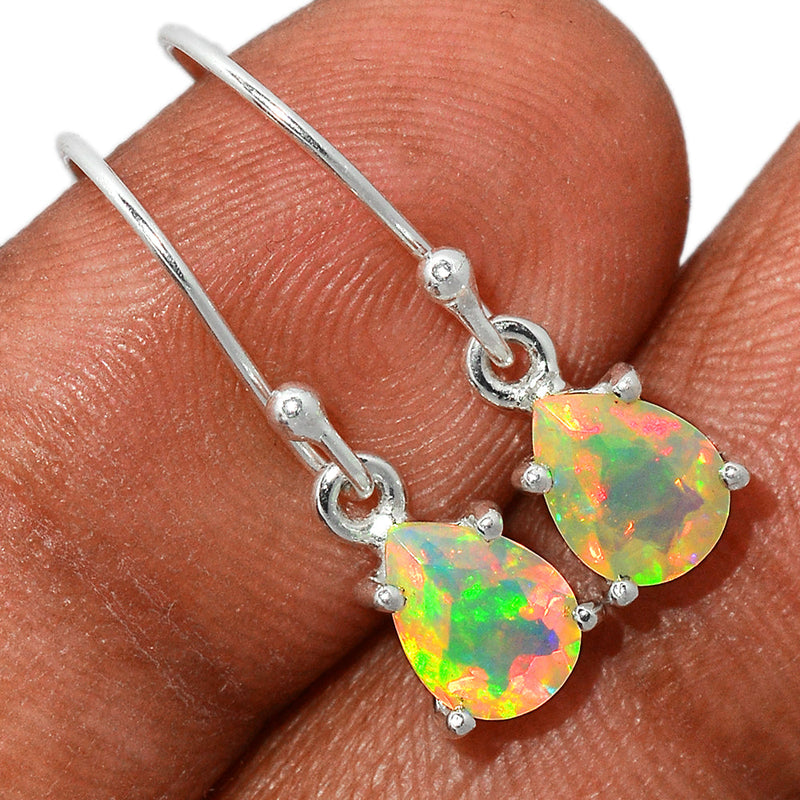 1" Claw - Ethiopian Opal Faceted Earrings - EOFE223