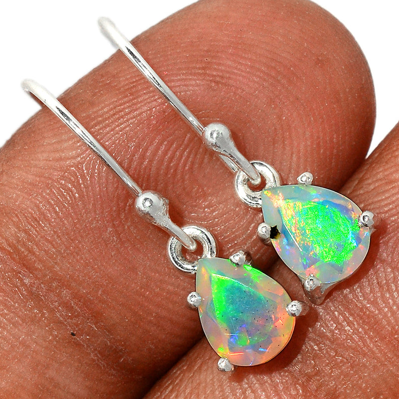 1" Claw - Ethiopian Opal Faceted Earrings - EOFE240