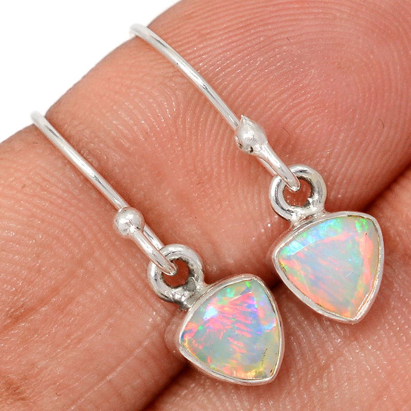 1" Ethiopian Opal Faceted Earrings - EOFE288