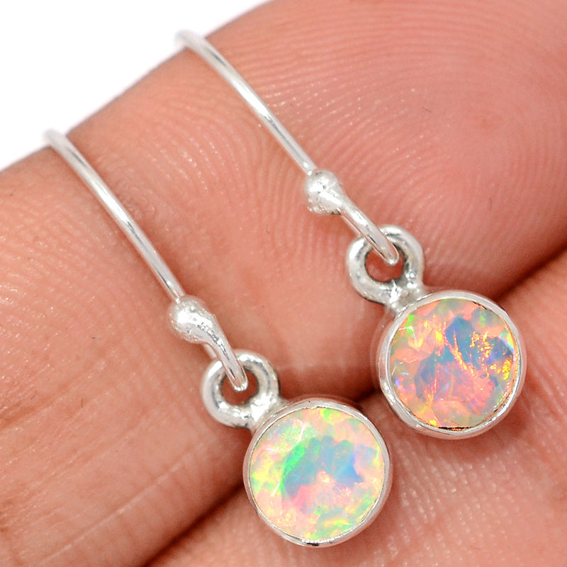 1" Ethiopian Opal Faceted Earrings - EOFE292