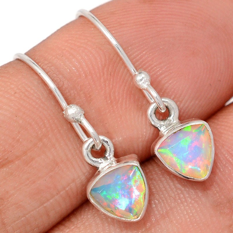 1" Ethiopian Opal Faceted Earrings - EOFE298