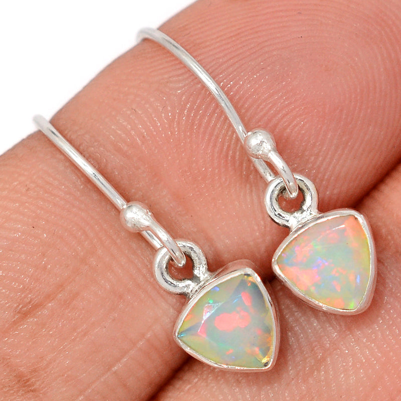 1" Ethiopian Opal Faceted Earrings - EOFE304