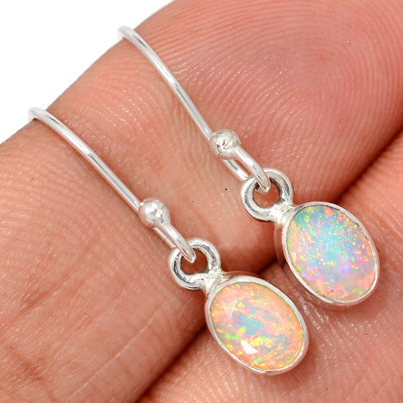 1" Ethiopian Opal Faceted Earrings - EOFE309