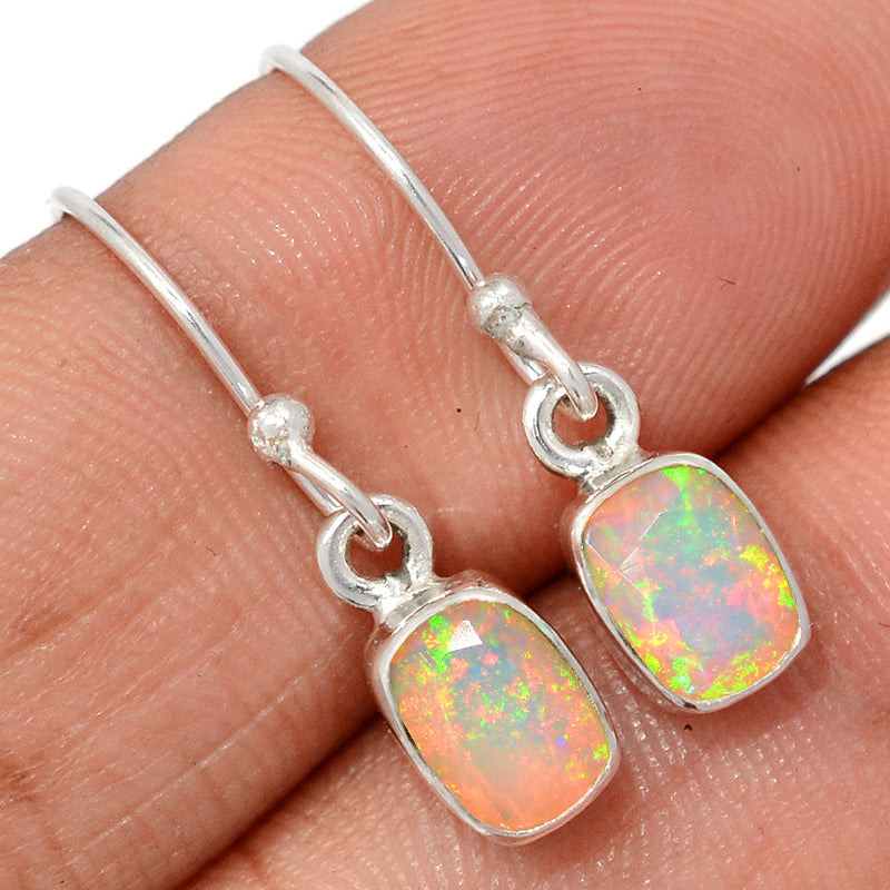 1" Ethiopian Opal Faceted Earrings - EOFE321