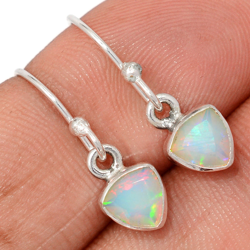 1" Ethiopian Opal Faceted Earrings - EOFE325