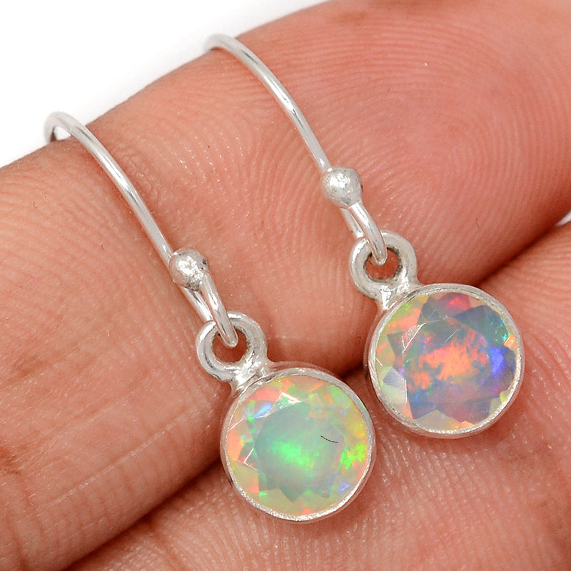 1" Ethiopian Opal Faceted Earrings - EOFE333