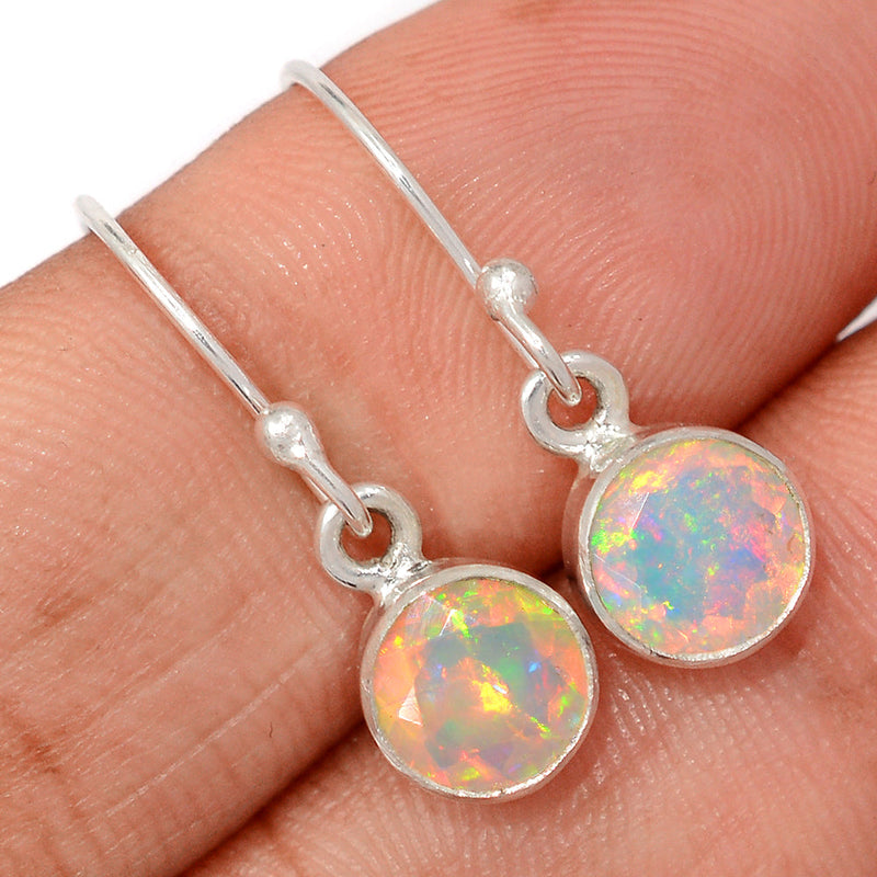 1" Ethiopian Opal Faceted Earrings - EOFE336