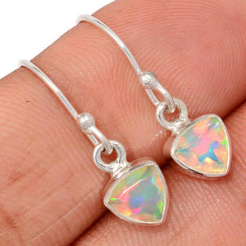 1" Ethiopian Opal Faceted Earrings - EOFE338
