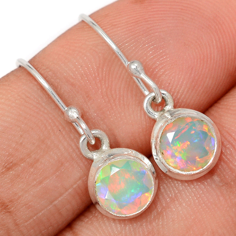 1" Ethiopian Opal Faceted Earrings - EOFE339