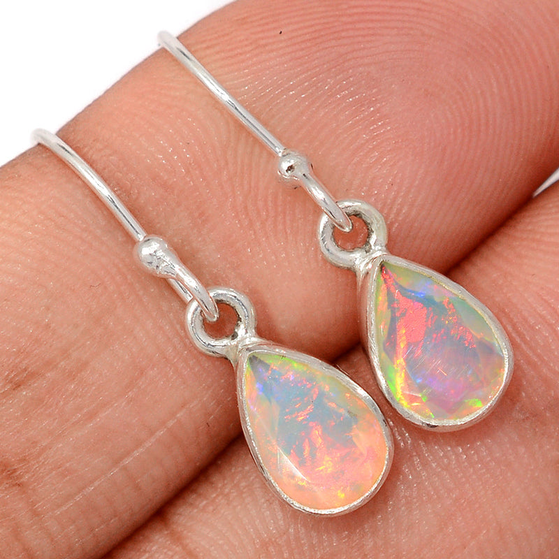1.1" Ethiopian Opal Faceted Earrings - EOFE341