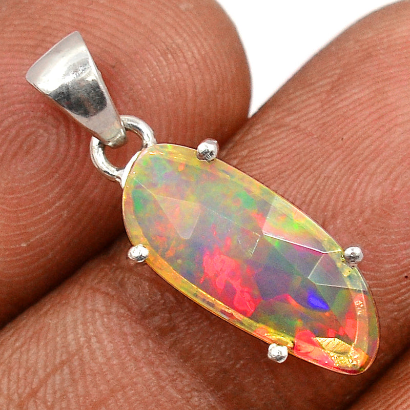 1" Claw - Ethiopian Opal Faceted Pendants - EOFP1861