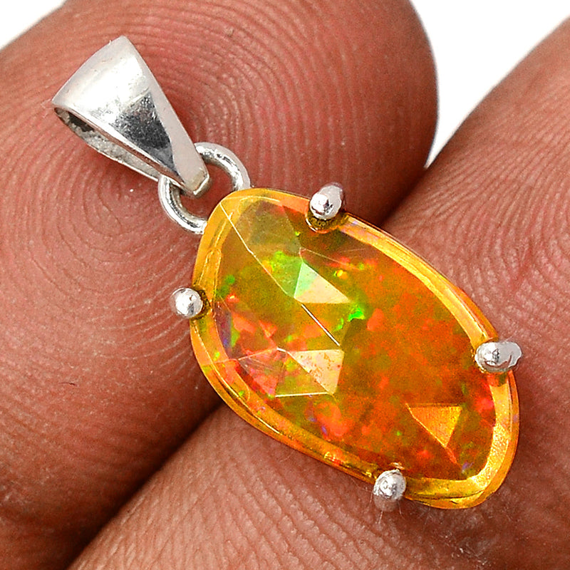 1" Claw - Ethiopian Opal Faceted Pendants - EOFP1890