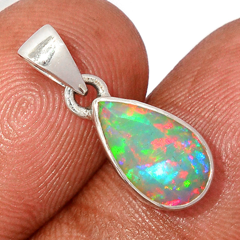 0.8" Ethiopian Opal Faceted Pendants - EOFP1941