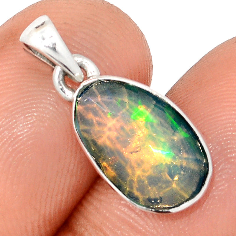 0.8" Ethiopian Opal Faceted Pendants - EOFP2064