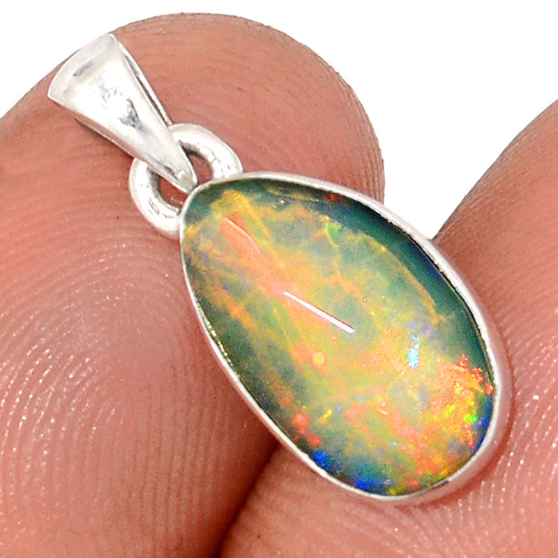 0.8" Ethiopian Opal Faceted Pendants - EOFP2092