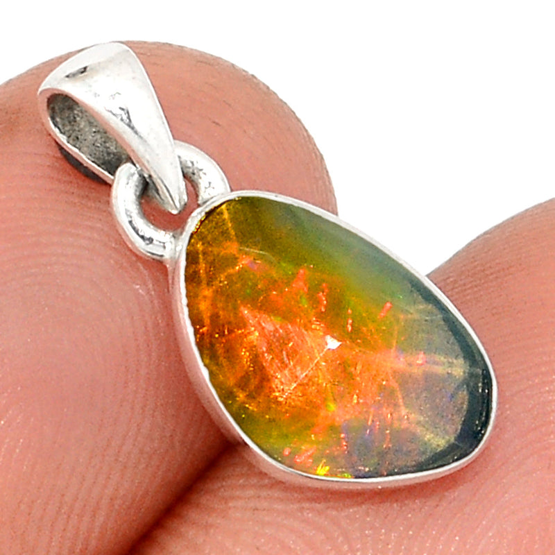 0.7" Ethiopian Opal Faceted Pendants - EOFP2093