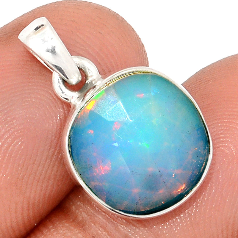 0.8" Ethiopian Opal Faceted Pendants - EOFP2098