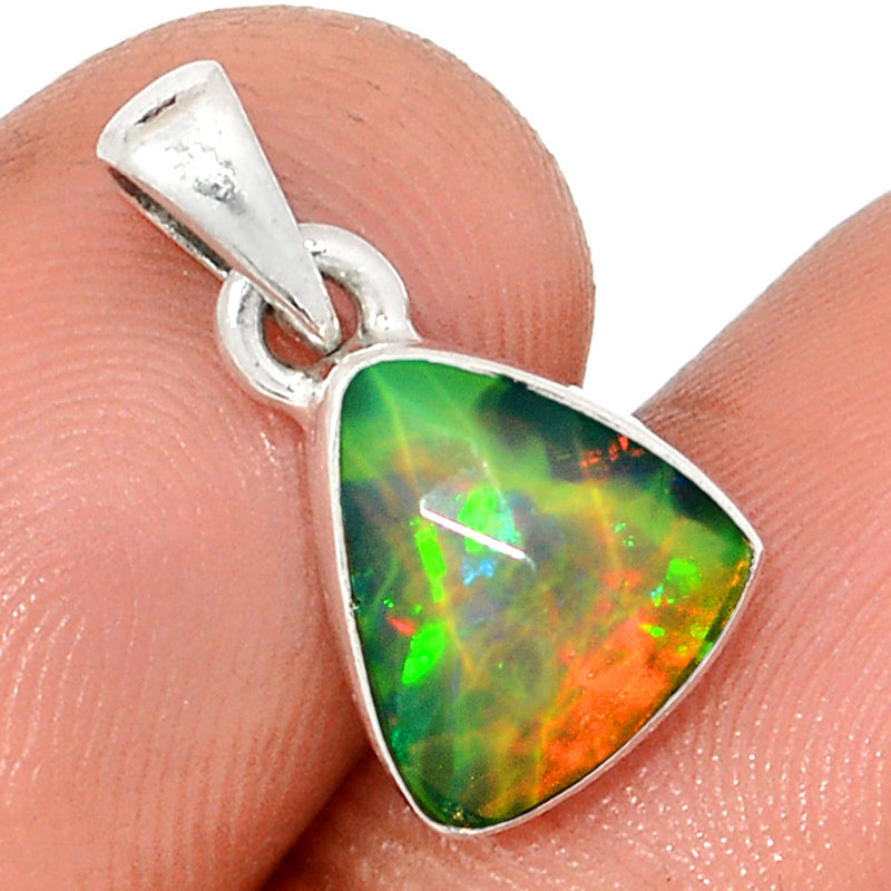 0.7" Ethiopian Opal Faceted Pendants - EOFP2108