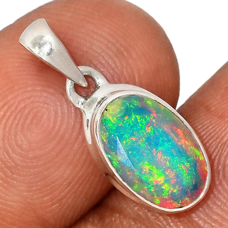 0.8" Ethiopian Opal Faceted Pendants - EOFP2122