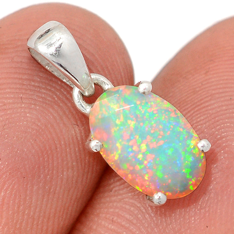 0.7" Claw - Ethiopian Opal Faceted Pendants - EOFP2200